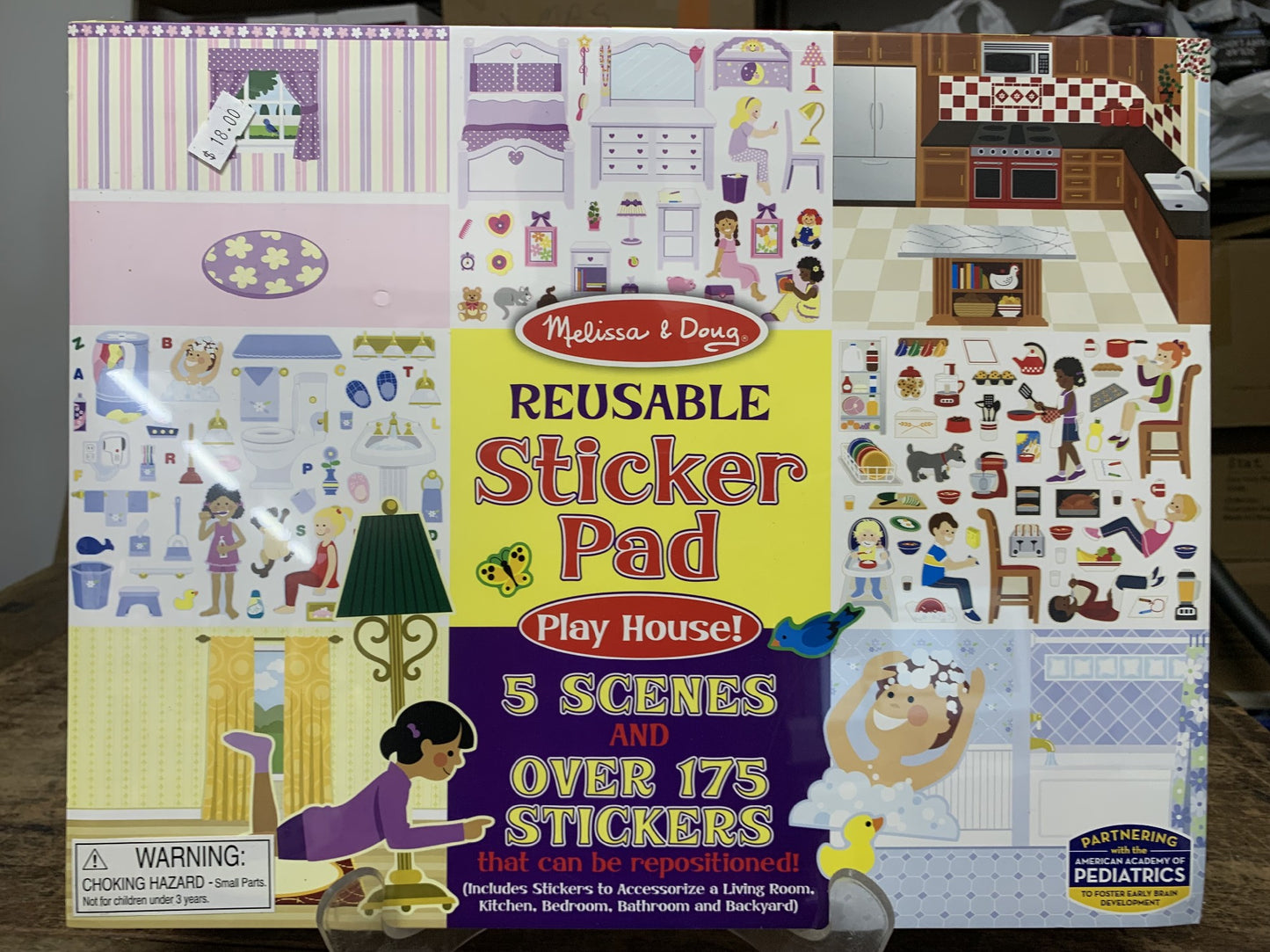 M & D REUSABLE STICKER PAD PLAY HOUSE