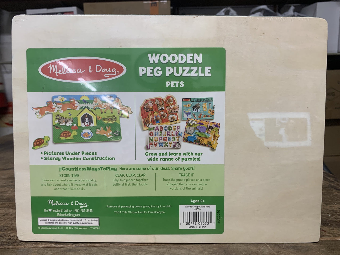 MELISSA & DOUG PETS PEG PUZZLE