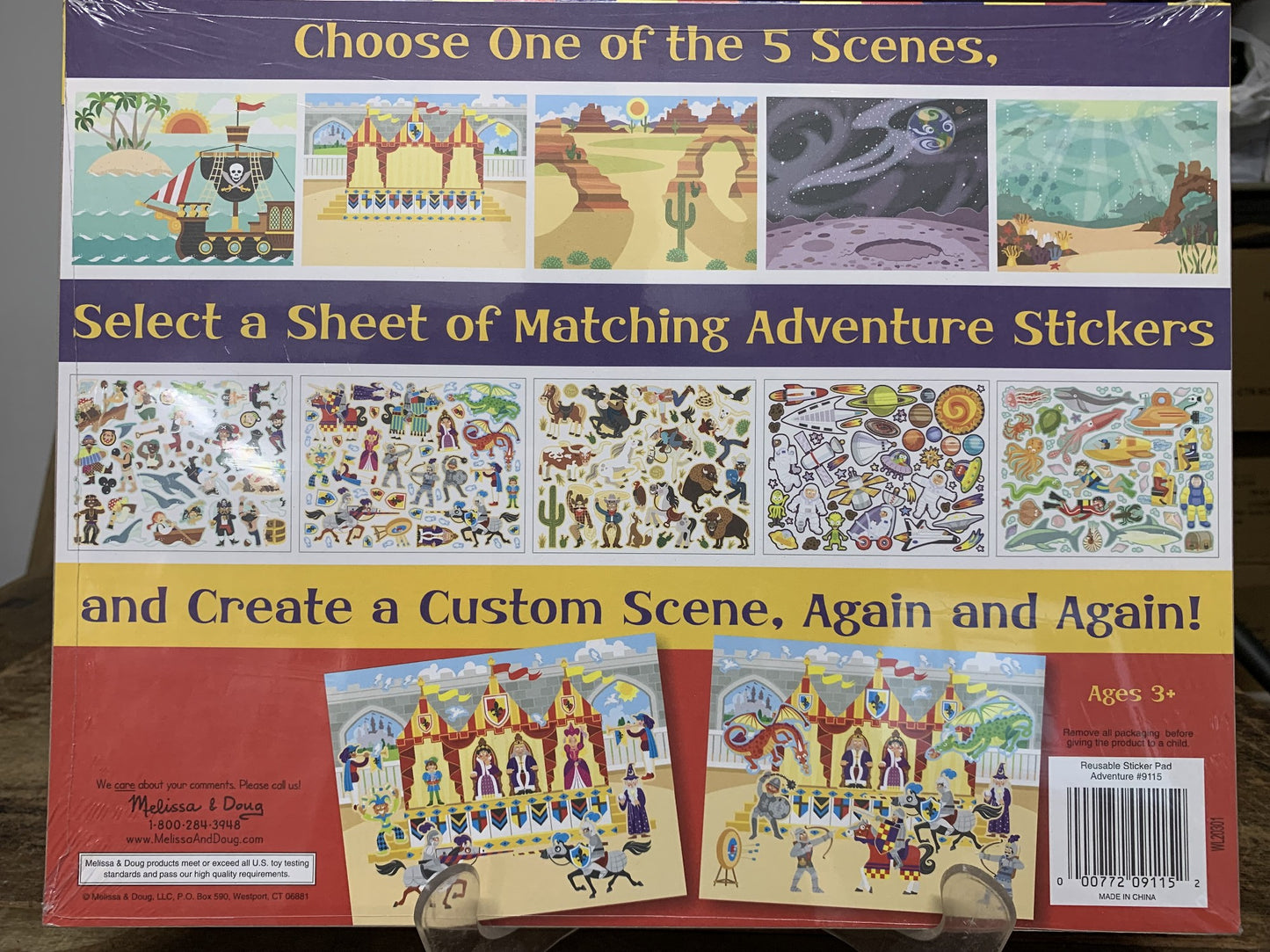 M & D REUSABLE STICKER PAD ADVENTURE