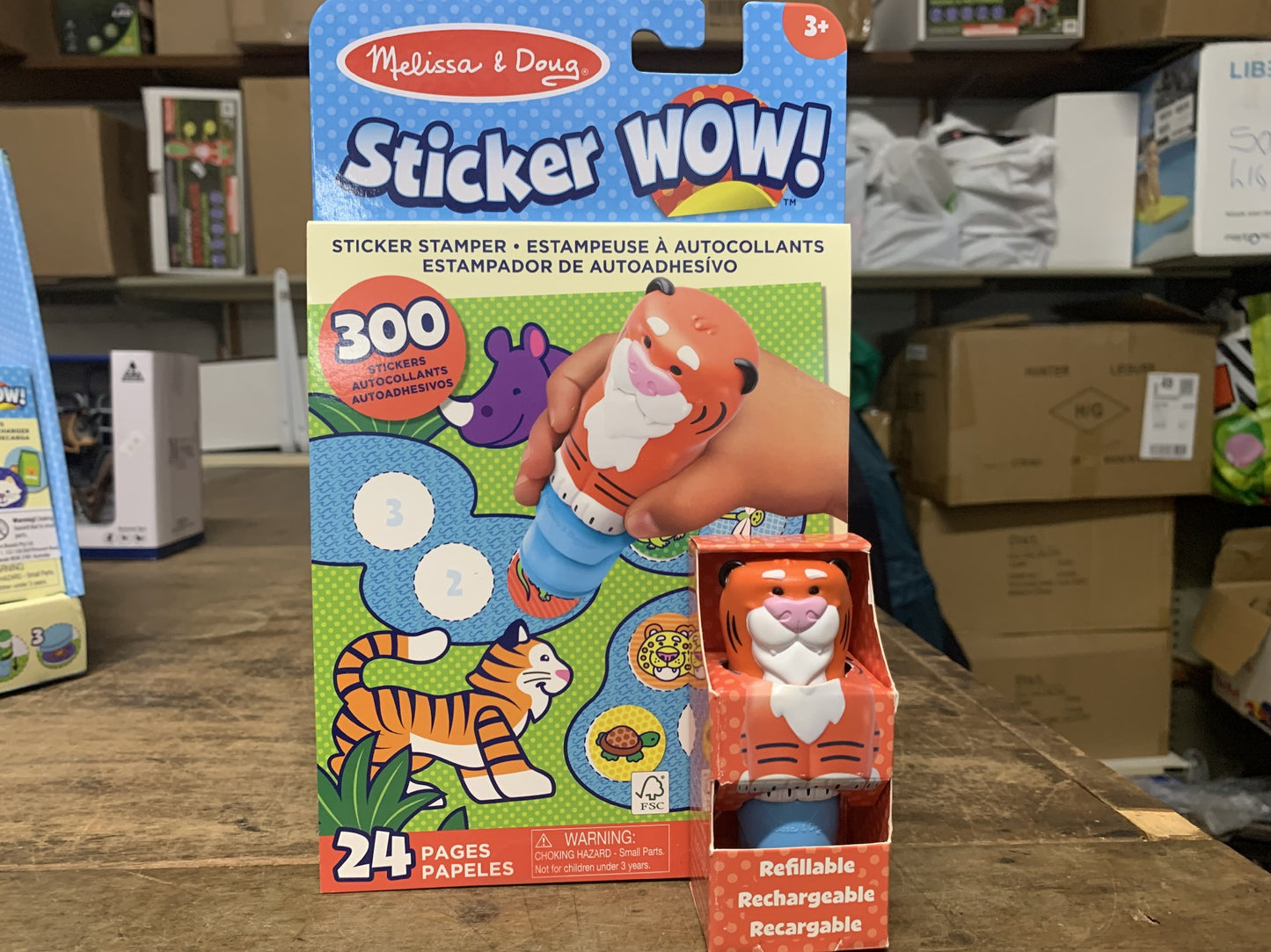 MELISSA & DOUG STICKER WOW TIGER