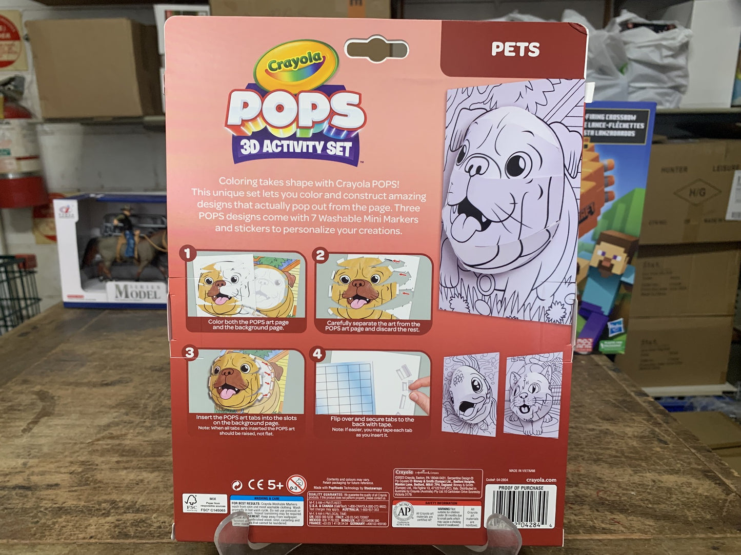 CRAYOLS POPS 3D ACTIVITY SET PETS