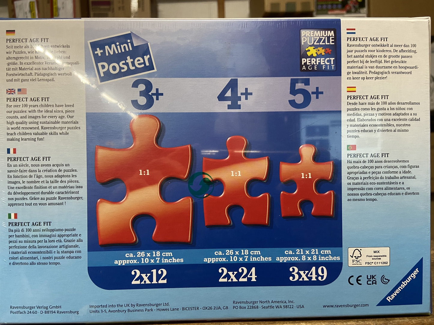 RAVENSBERG PUZZLE 24PC REBECCA JOINS THE TEAM FLOOR PUZZLE #055500