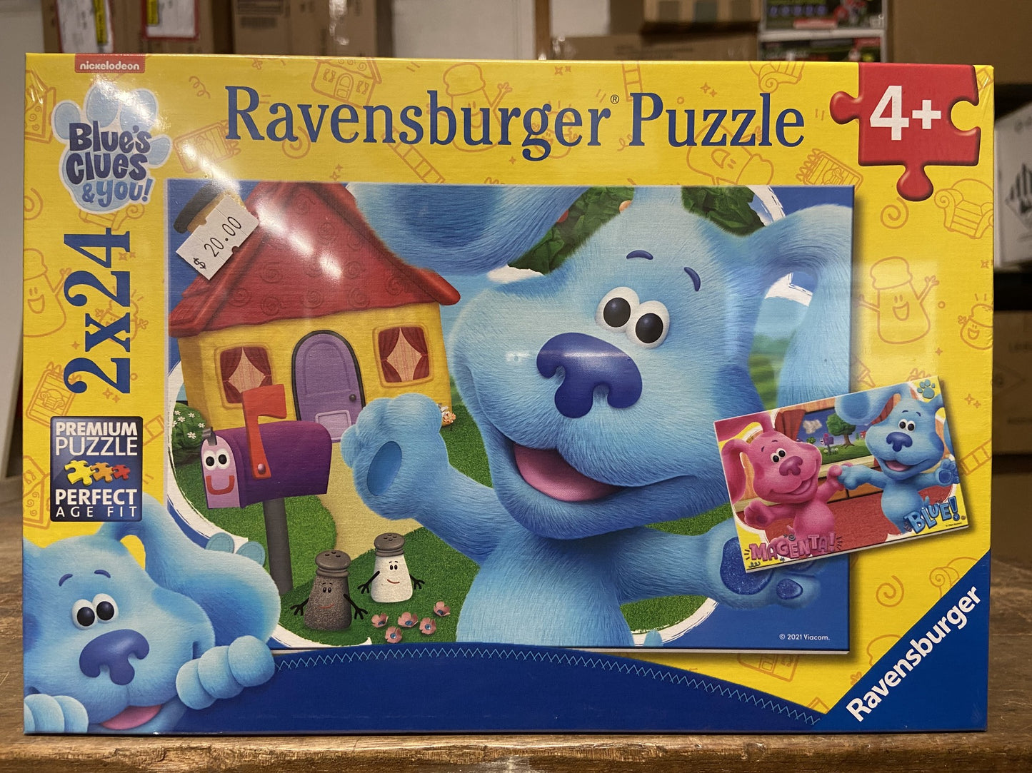 RAVENSBERG PUZZLE 2X24PC FRIENDS BLUE & MAGENTA #055685