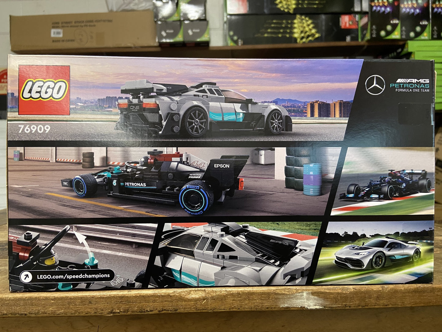 LEGO 76909 SPEED CHAMPIONS MERCEDES-AMG F1 W12 E PERFORMANCE & MERCEDES-AMG PROJECT ONE