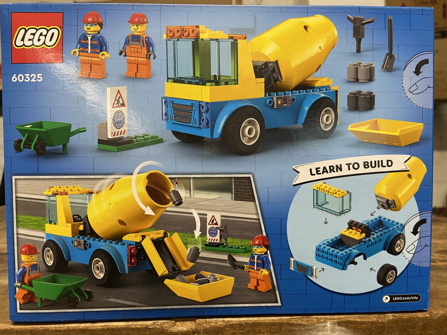 LEGO CITY 60325 CEMENT MIXER TRUCK 4+