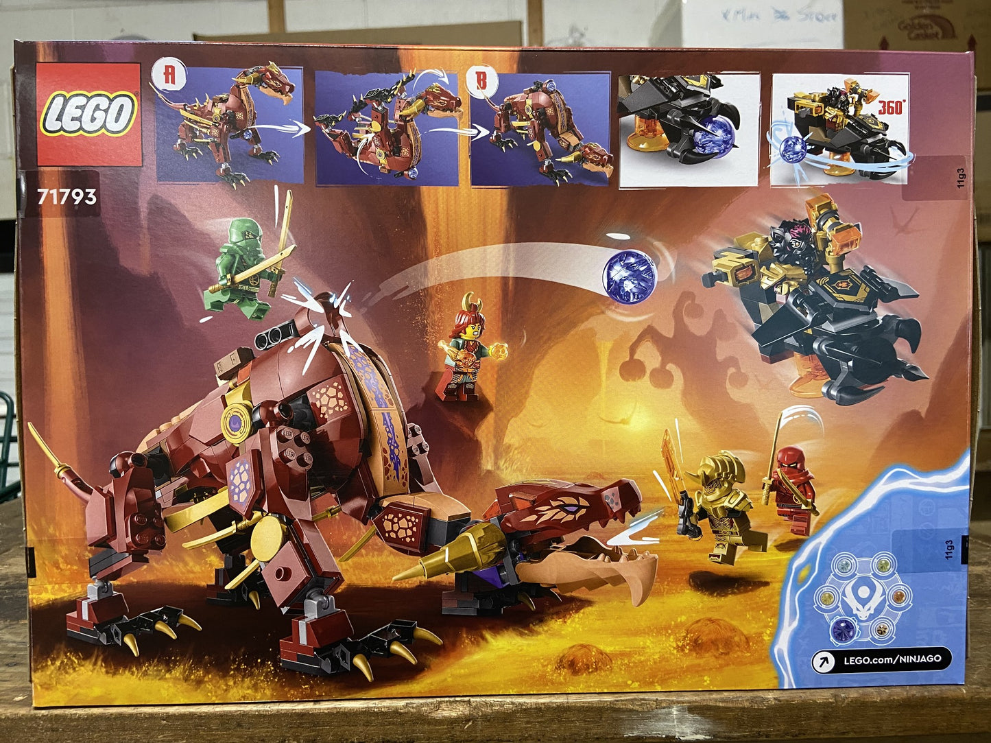 71793 HEATWAVE TRANSFORMING LAVA DRAGON 8+