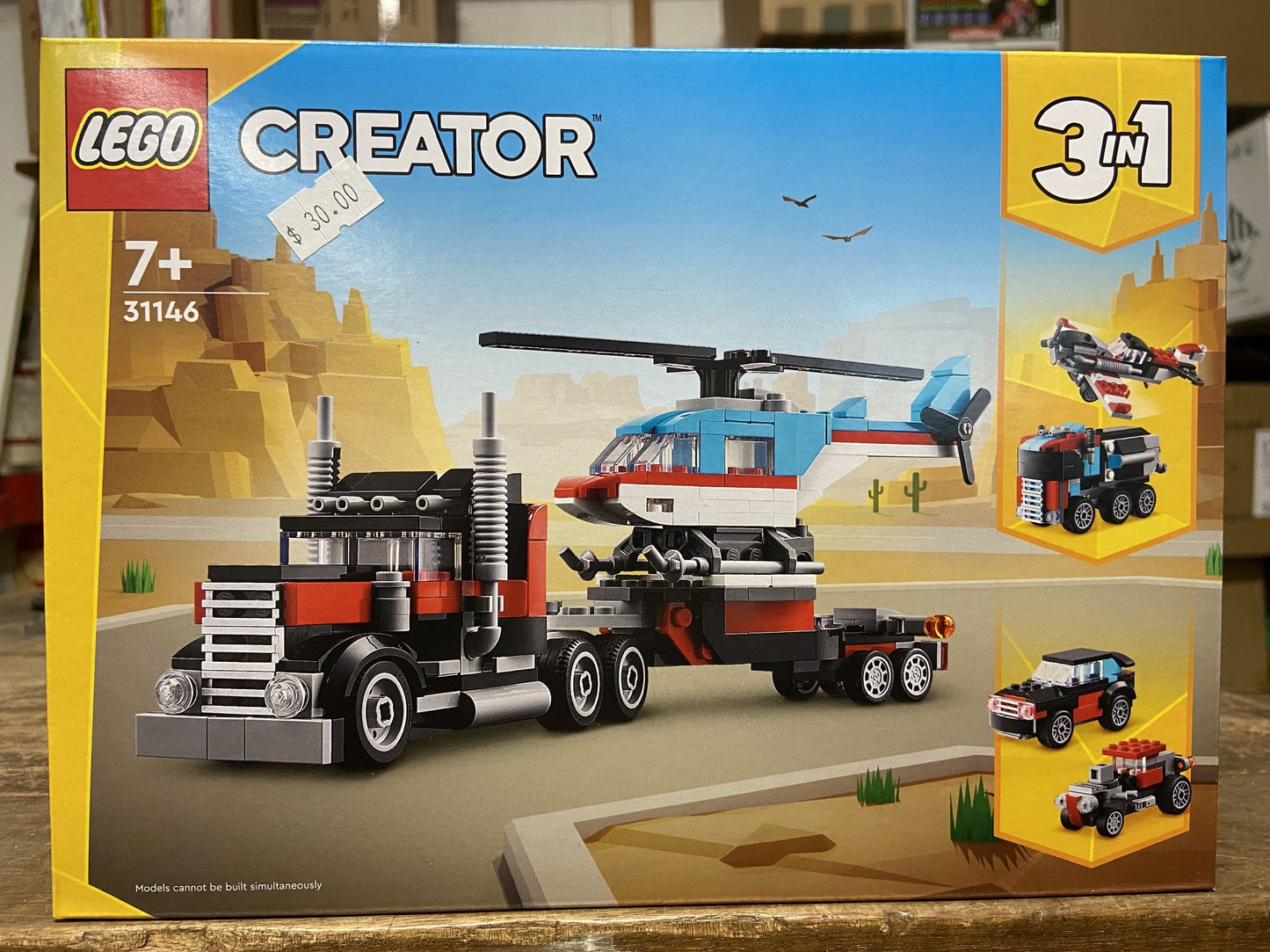 LEGO 31146 FLATBED TRUCK WITH HELICOPTER 7+