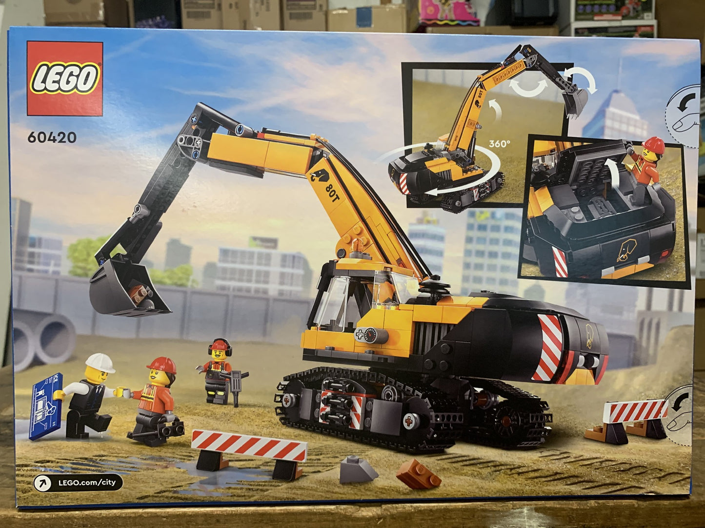 LEGO 60420 YELLOW CONSTRUCTON EXCAVATOR