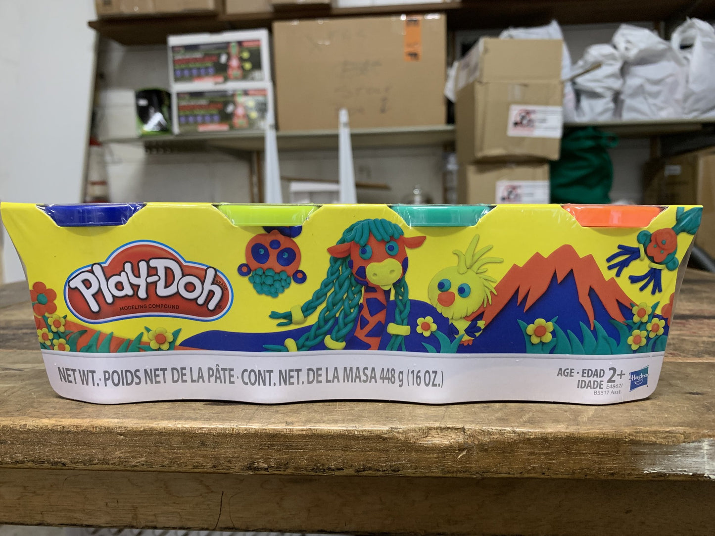 PLAY-DOH 4 PACK WILD COLOURS