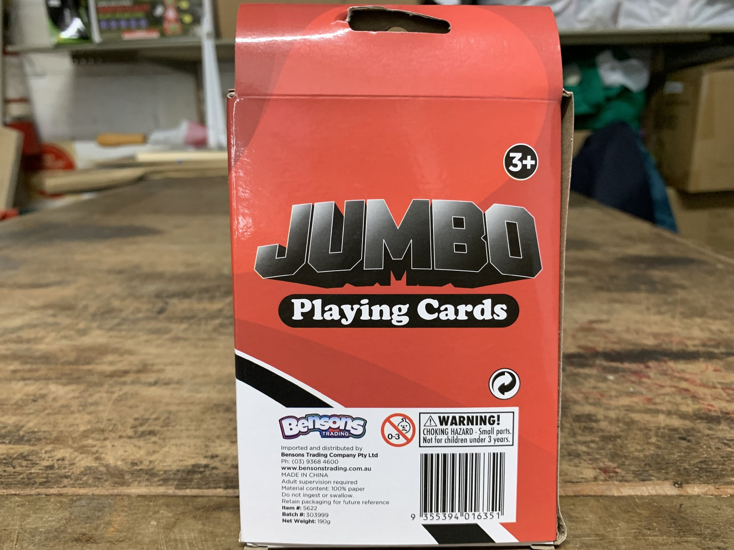 JUMBO CARDS 12.5cm X 8.5cm