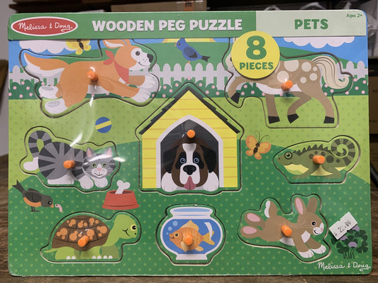 MELISSA & DOUG PETS PEG PUZZLE 