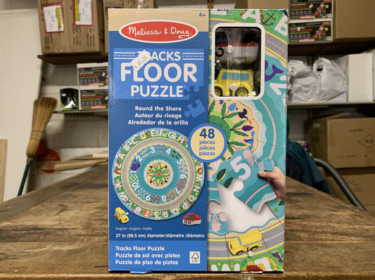 MELISSA & DOUG ROUND THE SHORE TRACKS FLOOR PUZZLE