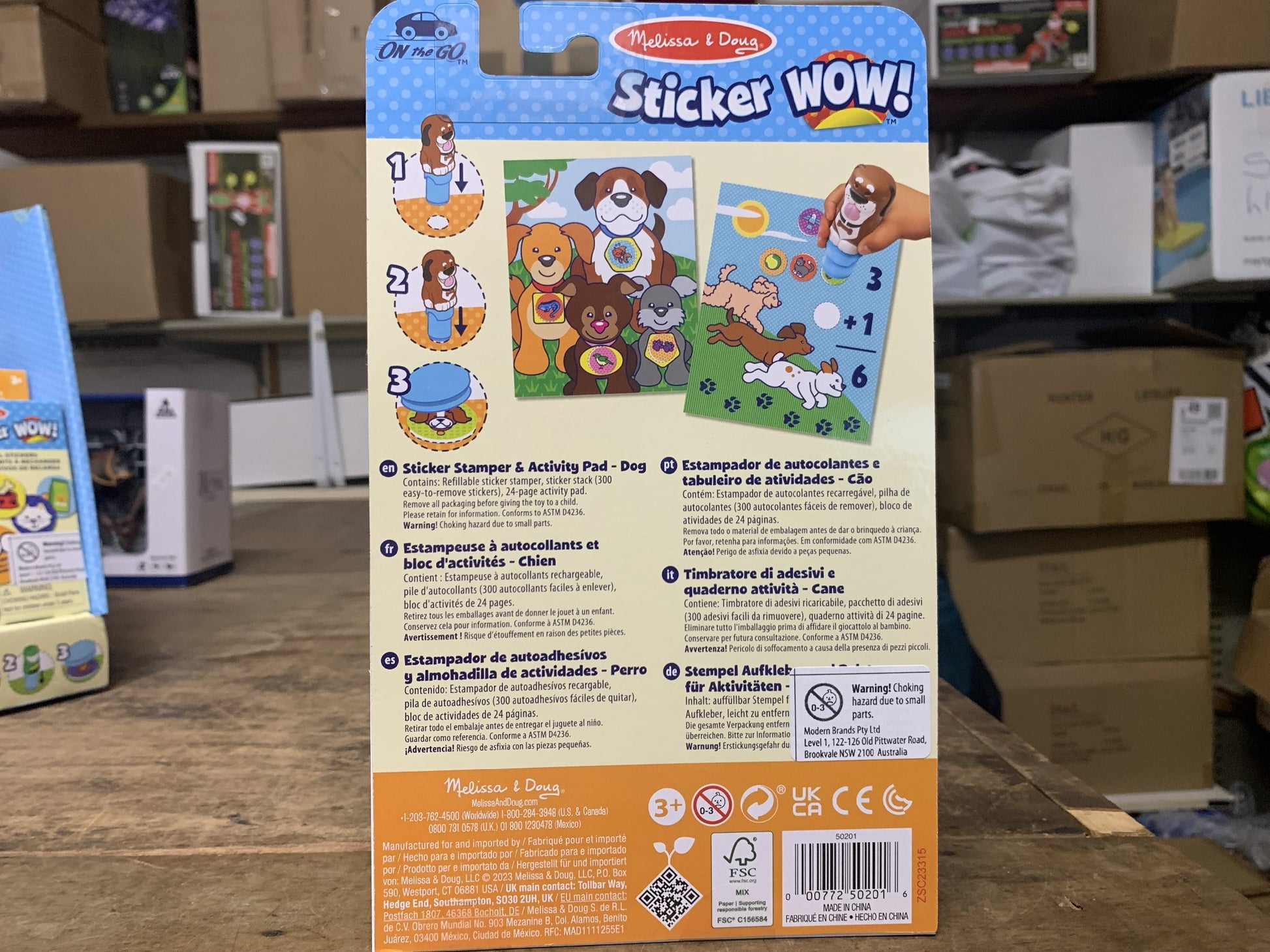 MELISSA & DOUG STICKER WOW DOG