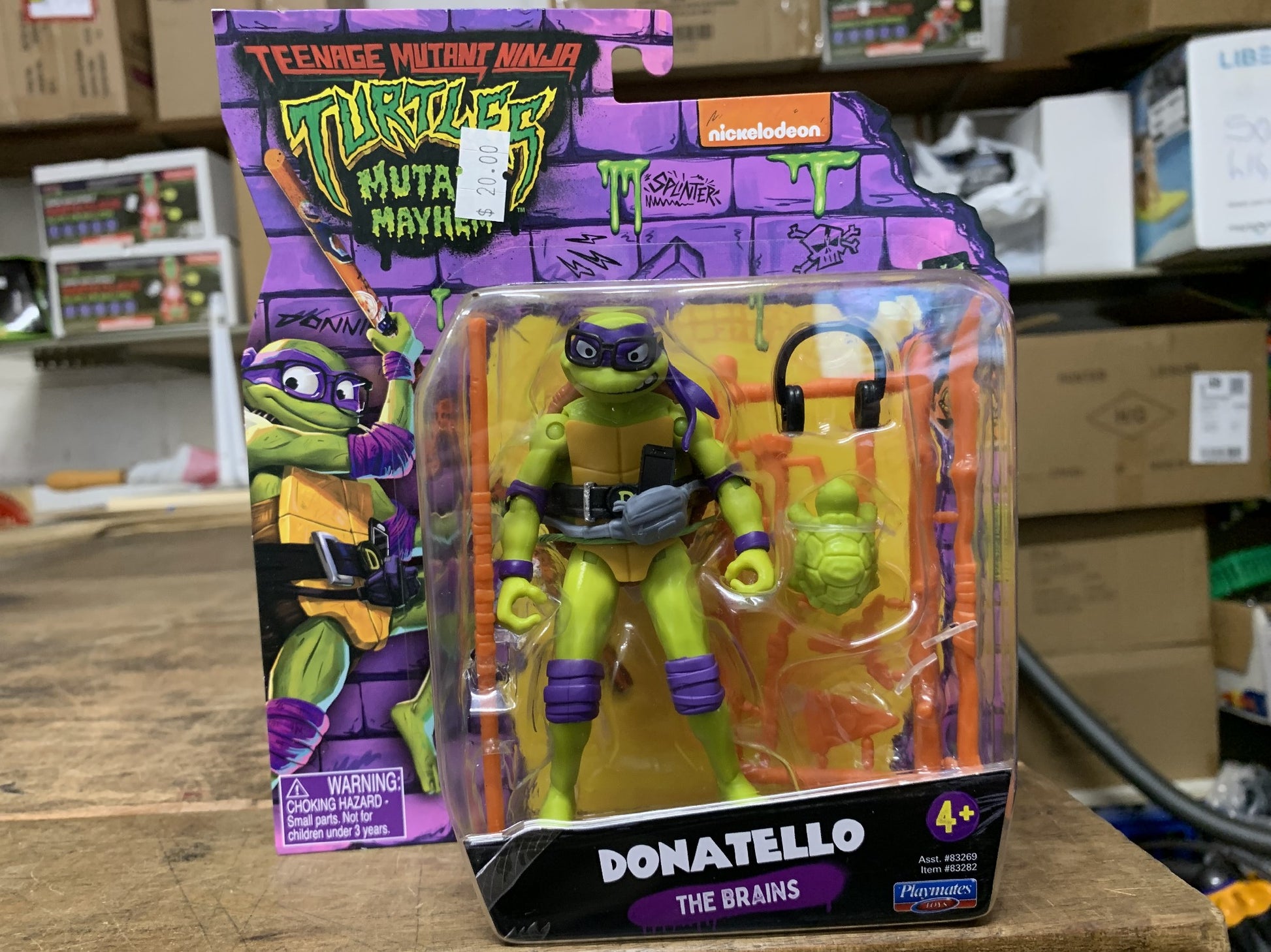 TEANAGE MUTANT NINJA TURTLES BASIC FIGURE DONATELLO 