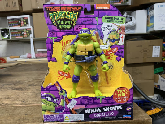 TEENAGE MUTANT NINJA TURTLES MUTANT MAYHEM MOVIE DELUXE FIGURES DONATELLO NINJA SHOUTS 