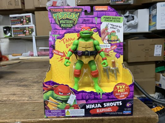 TEENAGE MUTANT NINJA TURTLES MUTANT MAYHEM MOVIE DELUXE FIGURES RAPHAEL NINJA SHOUTS 