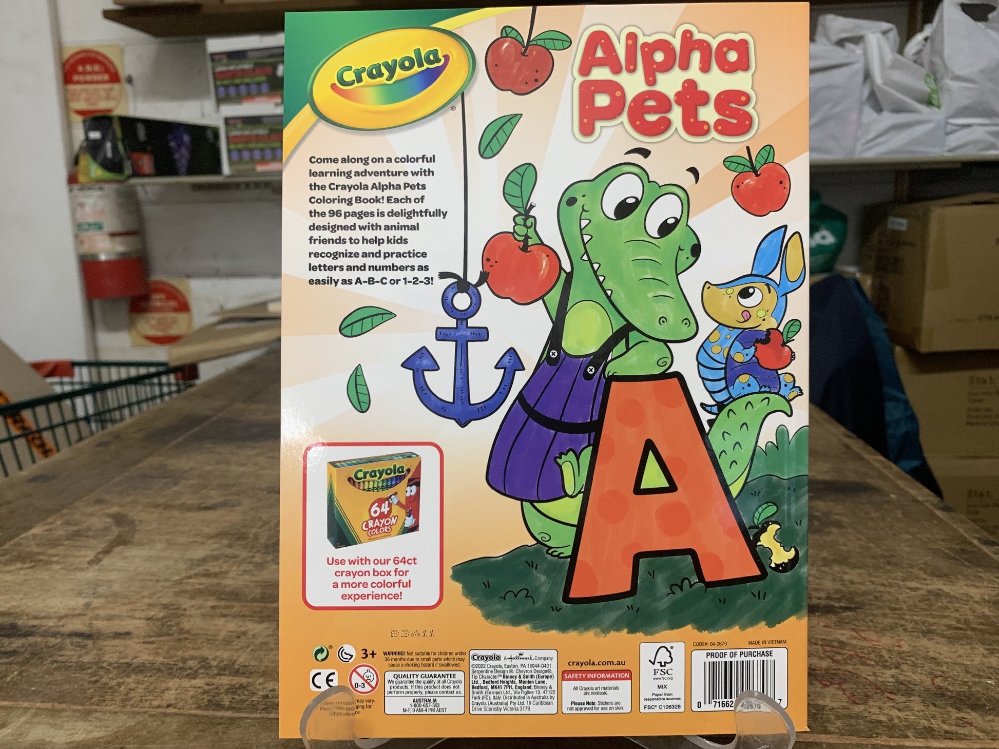 CRAYOLA ALPHA PETS COLORING BOOK 