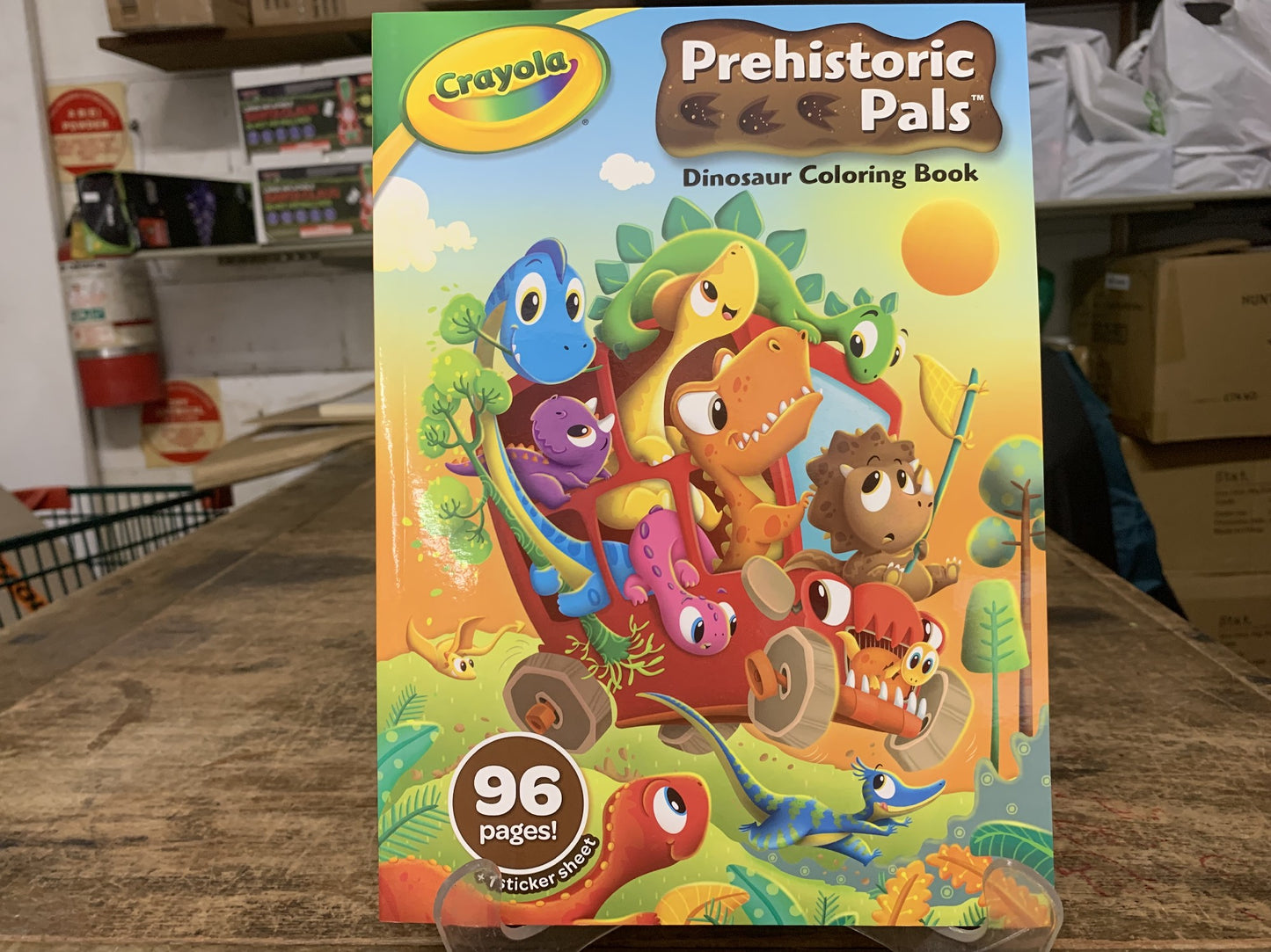 CRAYOLA PREHISTORIC PALS DINOSAUR COLORING BOOK 