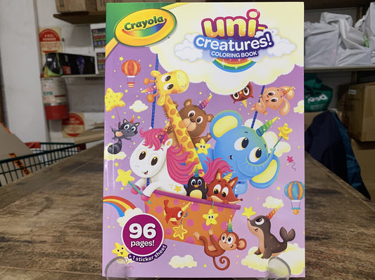 CRAYOLA UNI CREATURES COLOUTING BOOK 96 PAGES: 2023