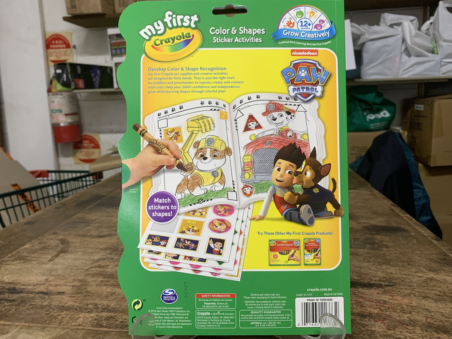 CRAYOLA MY FIRST COLOR & SHAPES STICKER ACTIVITIES 