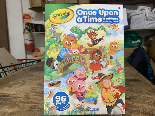 CRAYOLA ONCE AUPON A TIME A FAIRYTALE COLORING BOOK 