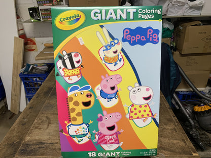 BOOK COLOURING CRAYOLA GIANT PAGES PEPPA PIG 