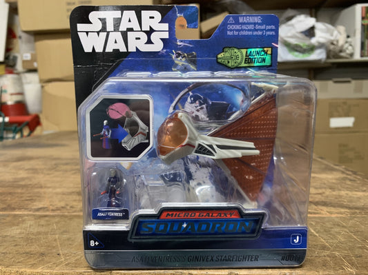 STAR WARS 3INCH MICRO GALAXY SQUADRON ASAJJ VENTRESS'S GINIVEX STARFIGHTER