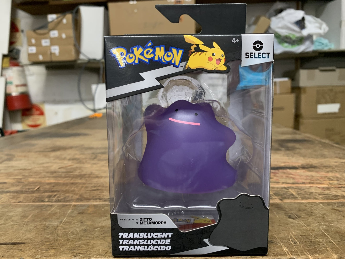 POKEMON SELECT BATTLE FIGURE (TRANSLUCENT) DITTO 