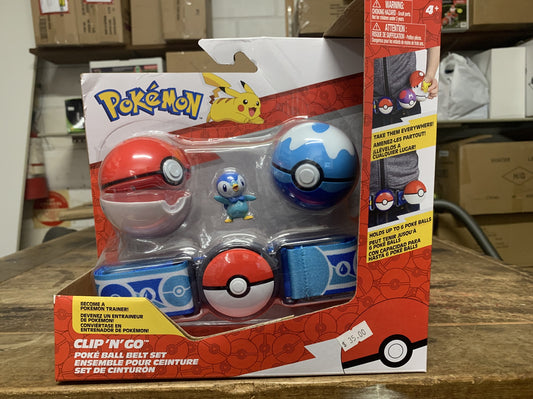 POKEMON CLIP N GO POKE BALL BELT SET