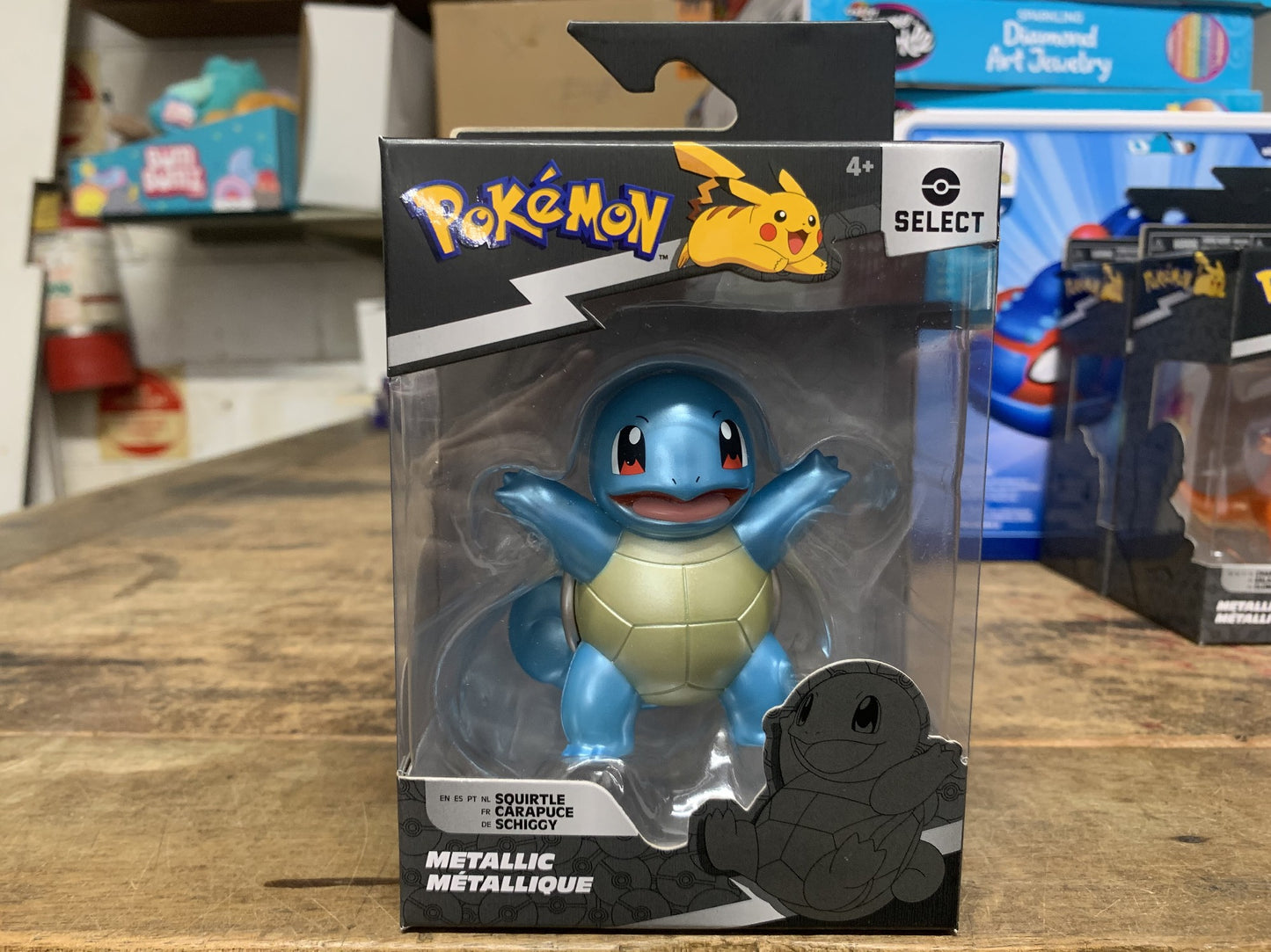 POKEMON SELECT BATTLE FIGURE METALIC SQUIRTLE