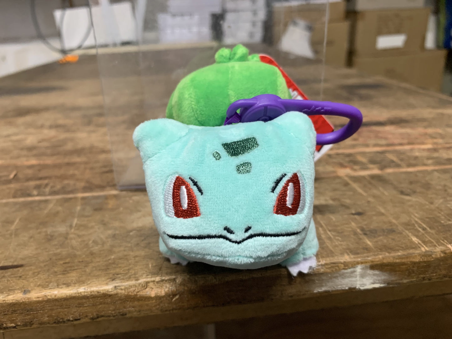 POKEMON CLIP ON PLUSH BULBASAUR 