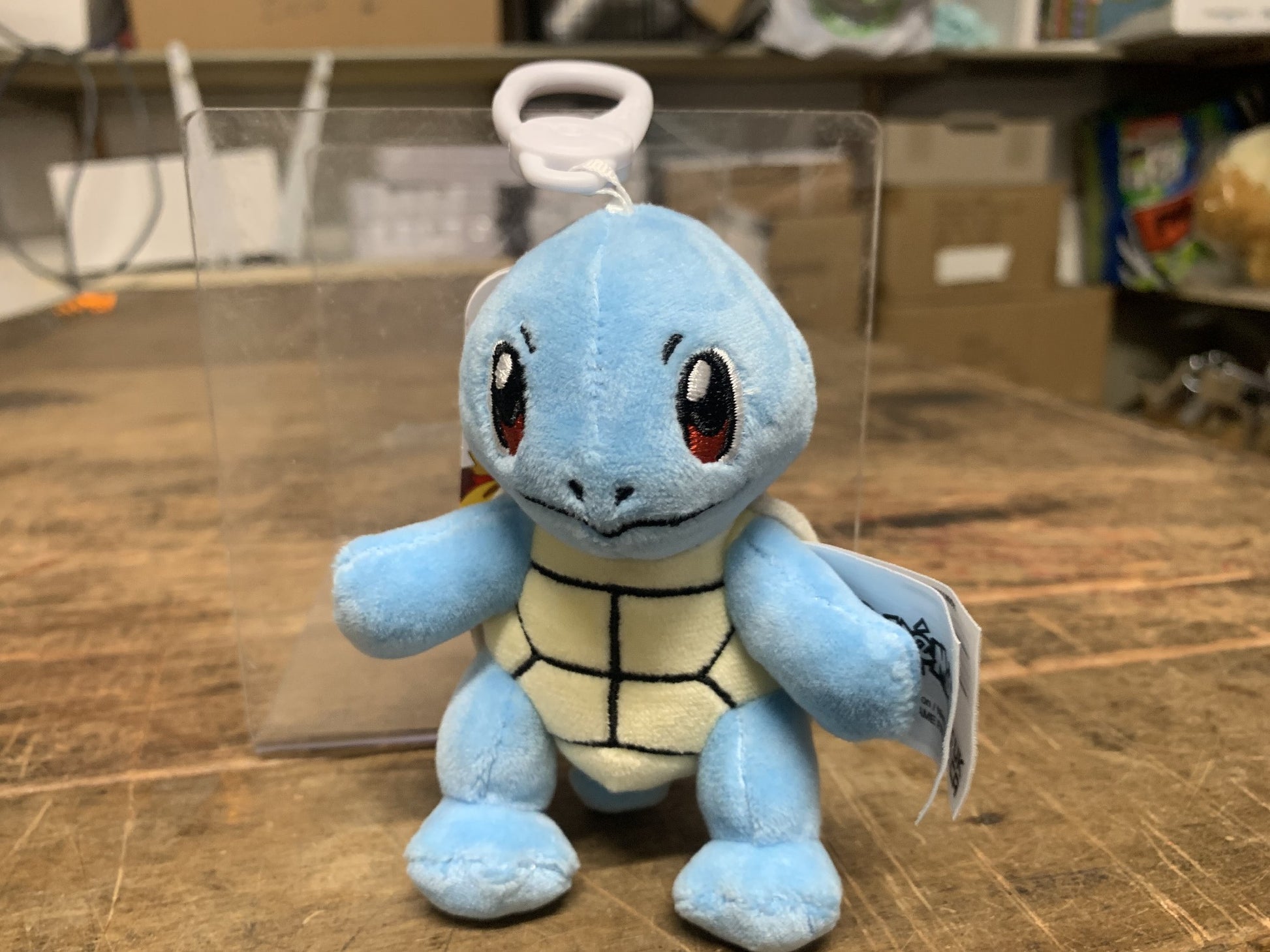 POKEMON CLIP ON PLUSH SQUIRTLE