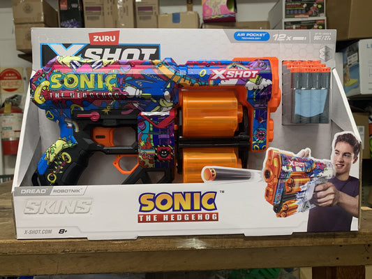 ZURU XSHOT SHINS DREAD WITH 12 DARTS  SONIC THE HEDGEHOG ROBOTNIK