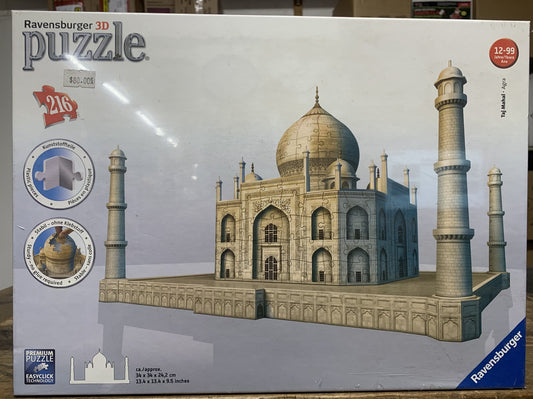 RAVENSBERG PUZZLE 216PC 3D TAJ MAJAL #125647