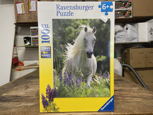 RAVENSBERG PUZZLE 100PC HORSE IN THE FLOWERS #129270 