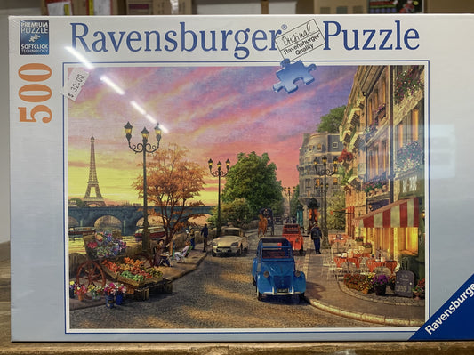 RAVENSBERG PUZZLE 500PC A PARIS EVENING #145058 