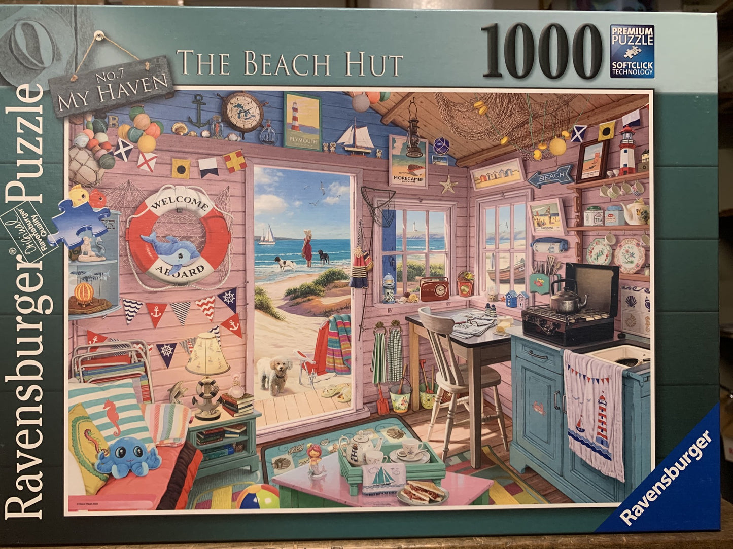 RAVENSBERG PUZZLE 1000PC 150007 MY HAVEN NO 7 THE BEACH HUT 