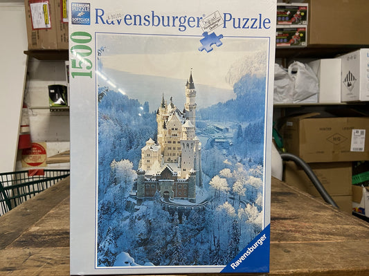 RAVENSBERG PUZZLE 1500PC NEUSCHWANSTEIN CASTLE IN WINTER #162192 