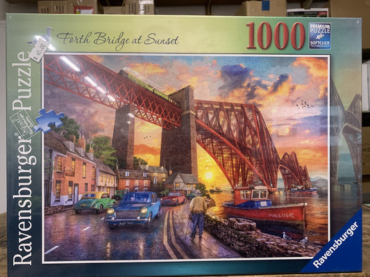 RAVENSBERG PUZZLE 1000PC FORTH BRIDGE AT SUNSET #167661 