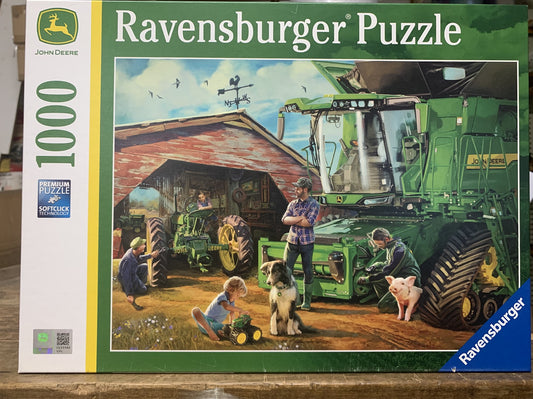 RAVENSBERG PUZZLE 1000PC 168392 JOHN DEERE THEN & NOW THE WEEK 