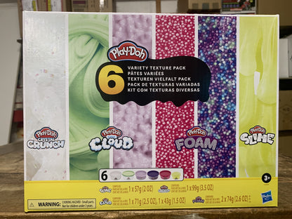 PLAY-DOH VARIETY TEXTURED 6 PACK