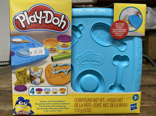 PLAY-DOH STACK N STORE  PETS PLAYSET BLUE 