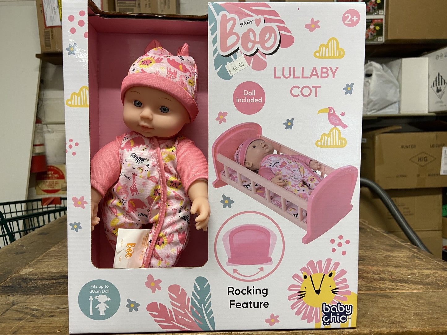 BABY BOO LULLABY COT & DOLL