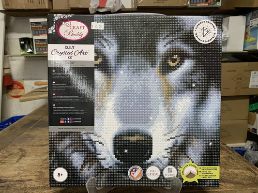 CRYSTAL ART WOLF 30CM X 30CM KIT