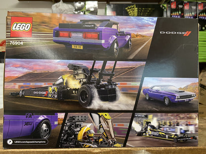 LEGO Speed Champions Dodge Mopar Dodge SRT Top Fuel Dragster & 1970 Dodge Challenger 8+ 