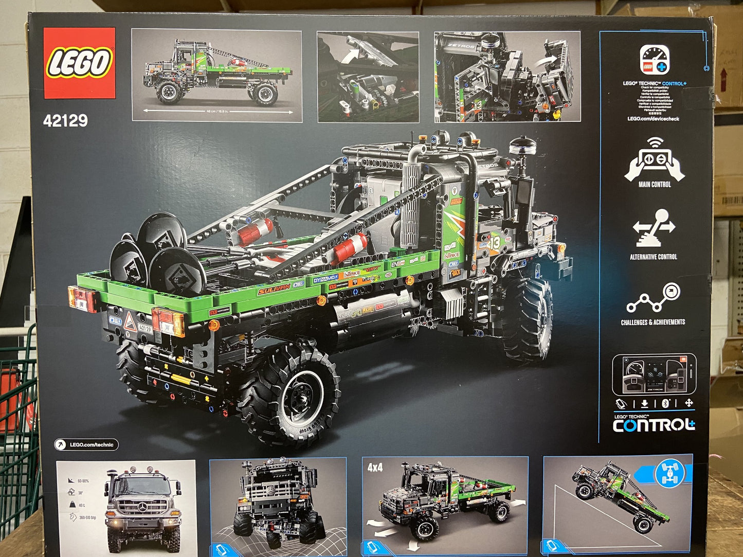 LEGO TECHNIC APP CONTROLLED 4X4 MERCEDES BENZ ZETROS TRIAL 42129 