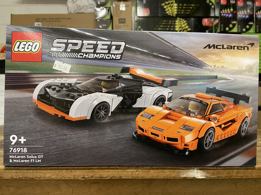 LEGO 76918 MCLAREN SOLUS GT & MCLAREN F1 LM 9+ 