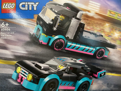 LEGO CITY 60406 RACE CAR AND CAR CARRIER TRUCK 