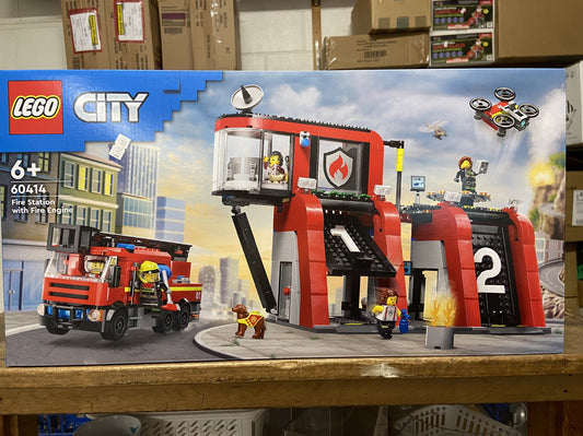 LEGO 60414 FIRE STATION WITH FIRE TRUCK 6+ 