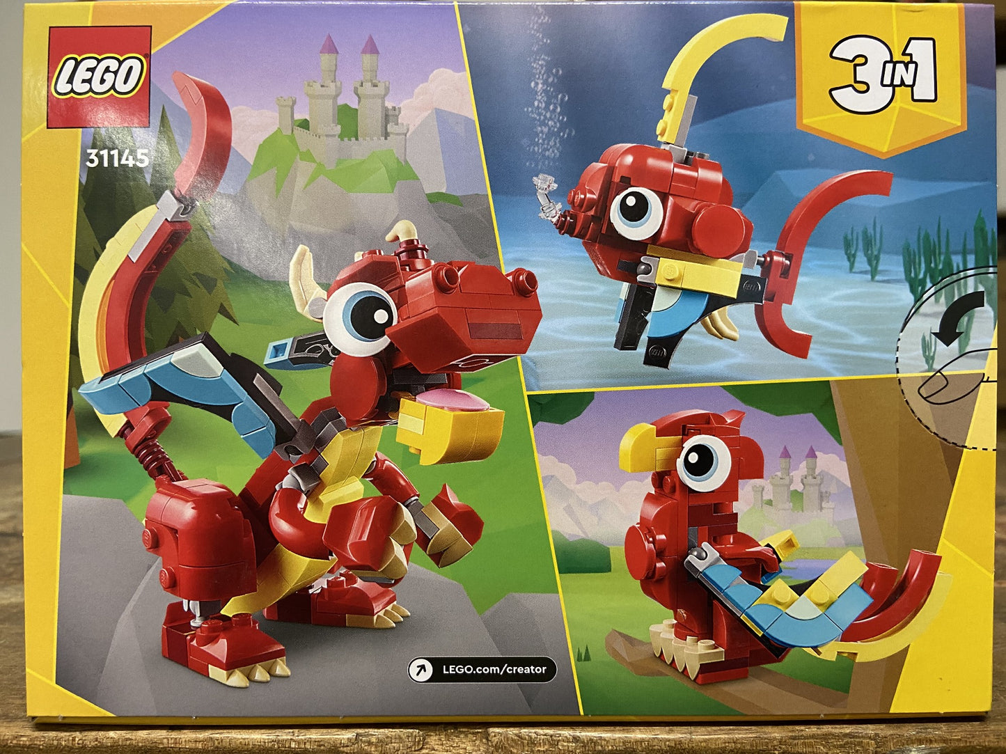 LEGO CREATOR RED DRAGON 31145 6+ 